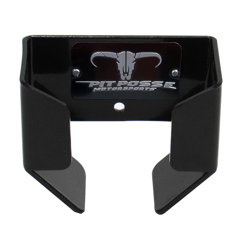 Pit Posse 461BK Air Gauge Holder Pouch Car Enclosed Trailer Garage Shop - Made in USA - Aluminum Tire Meter Air Pressure Gage St