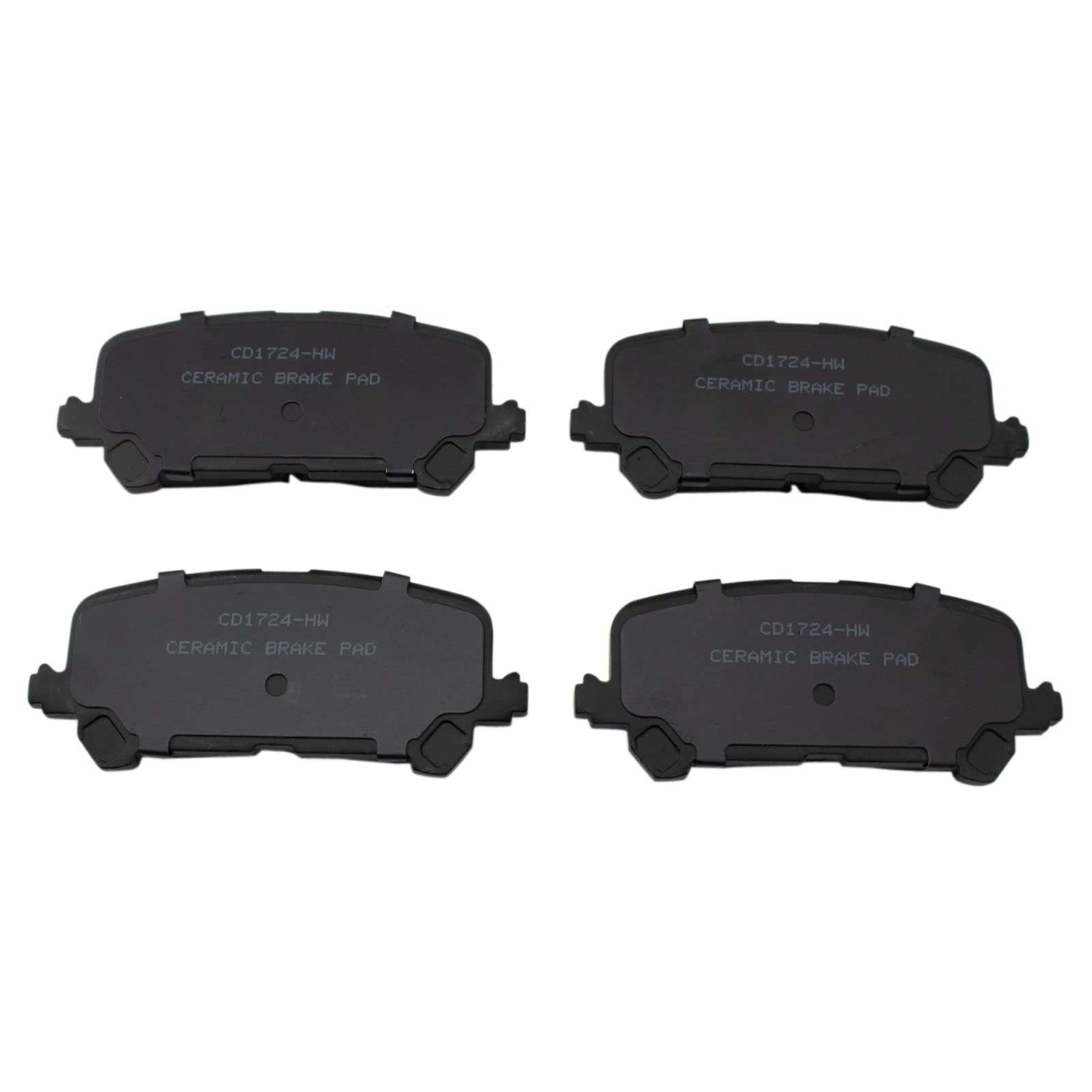 TRQ Rear Brake Pads Ceramic Compatible with 2014-2016 Acura MDX 2019-2022 Honda Passport 2016-2022 Pilot 2017-2022 Ridgeline