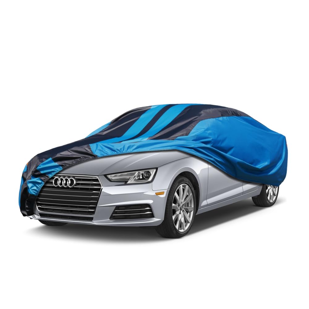Kaugung Car Cover Waterproof Custom Fit Audi A4/S4(2007-2025), Full Exterior Cover For Automobiles Lightweight Resistant Outdoor