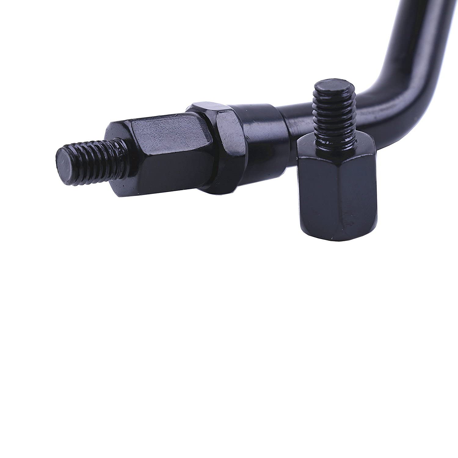 Pairs Of Distinctive Skull Skeleton Hand 8Mm 10Mm Rearview Side Mirror For Motorcycle Scooter Moped Bike Standard Bike (Black)