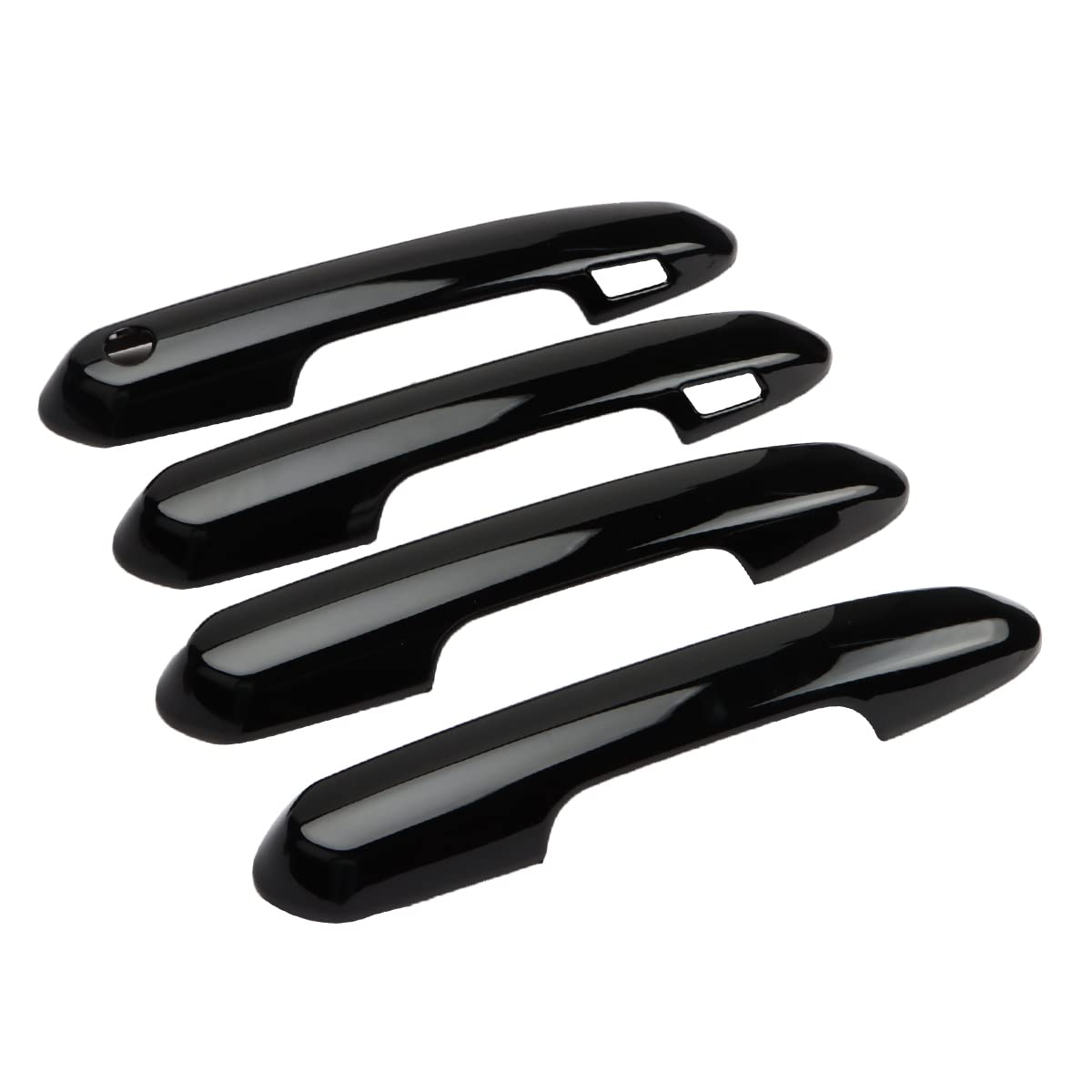 Dloveg Exterior Door Handle Cover Compatible For 2019-2021 2022 2023 2024 Toyota Rav4 Accessories For Highlander 2023 2022 2021 2020 Handle Protectors With 4 Holes Fo Auto Sensors (Glossy Black)