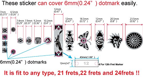 Jockomo Hopi Symbol (Metal Tone) Guitar Inlay Sticker