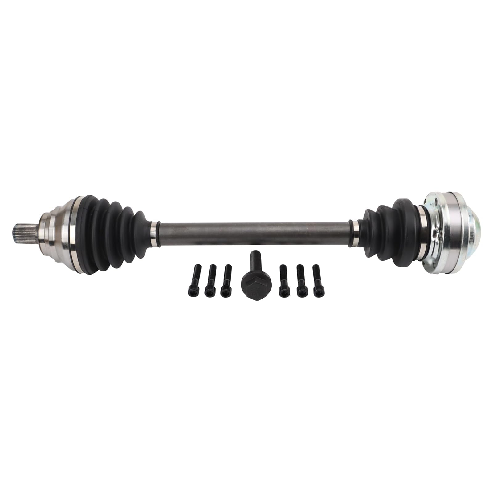 Trq Front Left Cv Axle Shaft Assembly Drivers Side Compatible With 06-17 A3 07-19 A3 Quattro 09-17 Cc 07-15 Eos 10-13 Golf 12-13