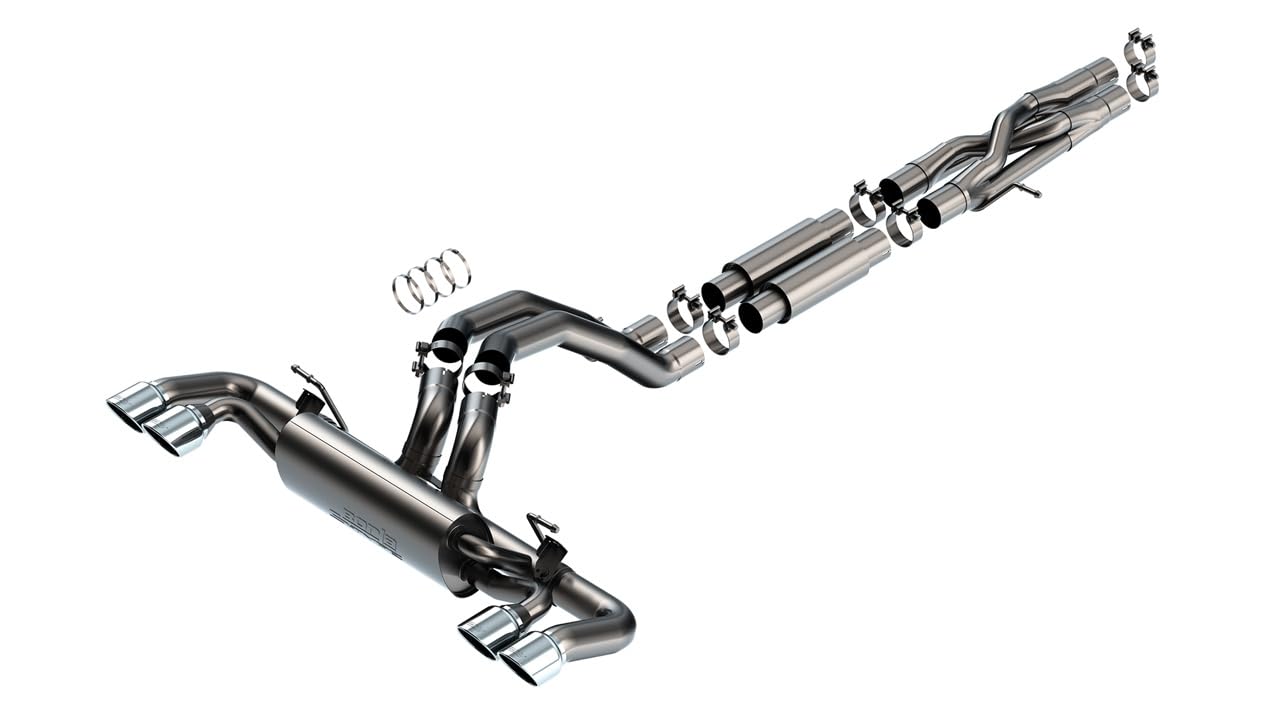 Borla 140892 Cat-Back Performance Exhaust System For 2021-2023 Jeep Wrangler Rubicon 392 Jlu 6.4L V8 Automatic Transmission 4 Wh