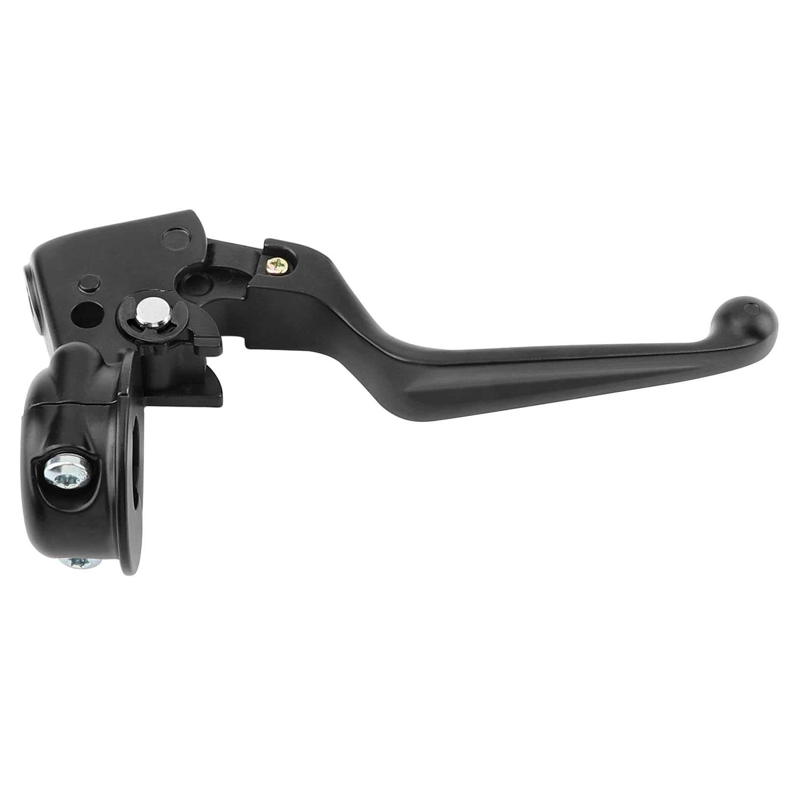 M Mati Clutch Lever & Mount Perch Bracket Assy Black For Harley Davidson Sportster 883 1200 Softail Dyna Electra Glide Road King Fat Boy Night Train Street Bob