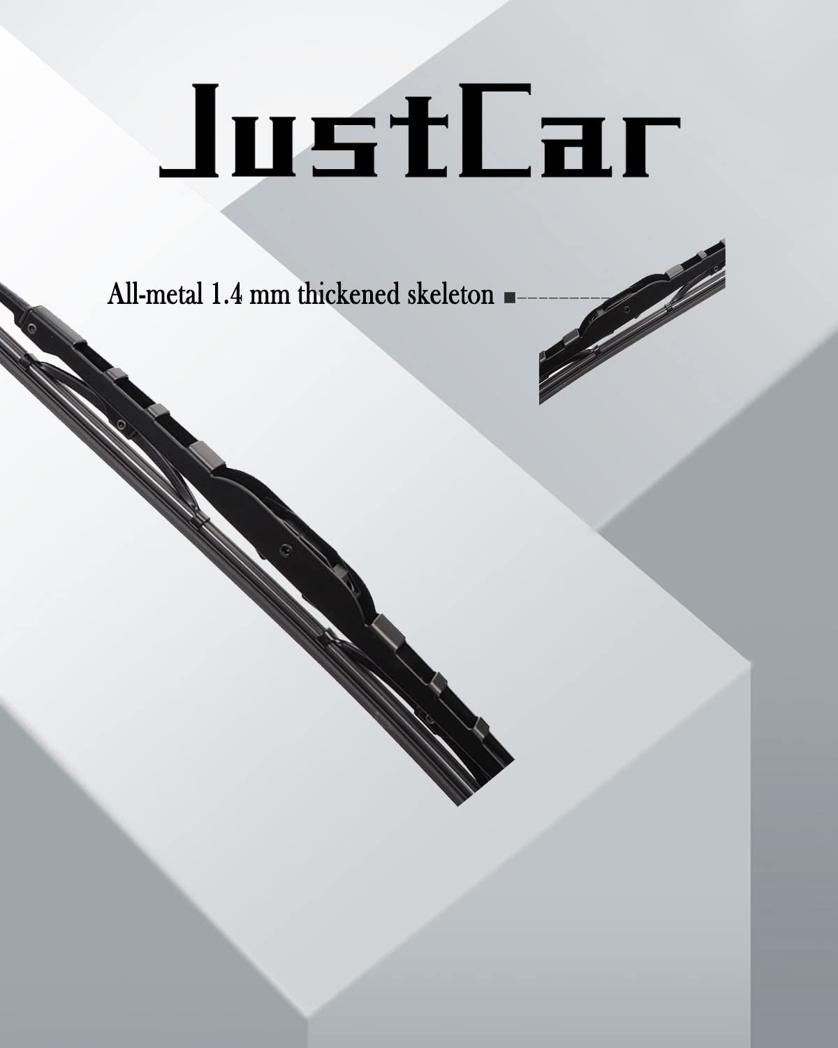 Oem Quality 21' + 18' Premium All-Seasons Durable Stable And Quiet Metal Frame Windshield Wiper Blades(Set Of 2)