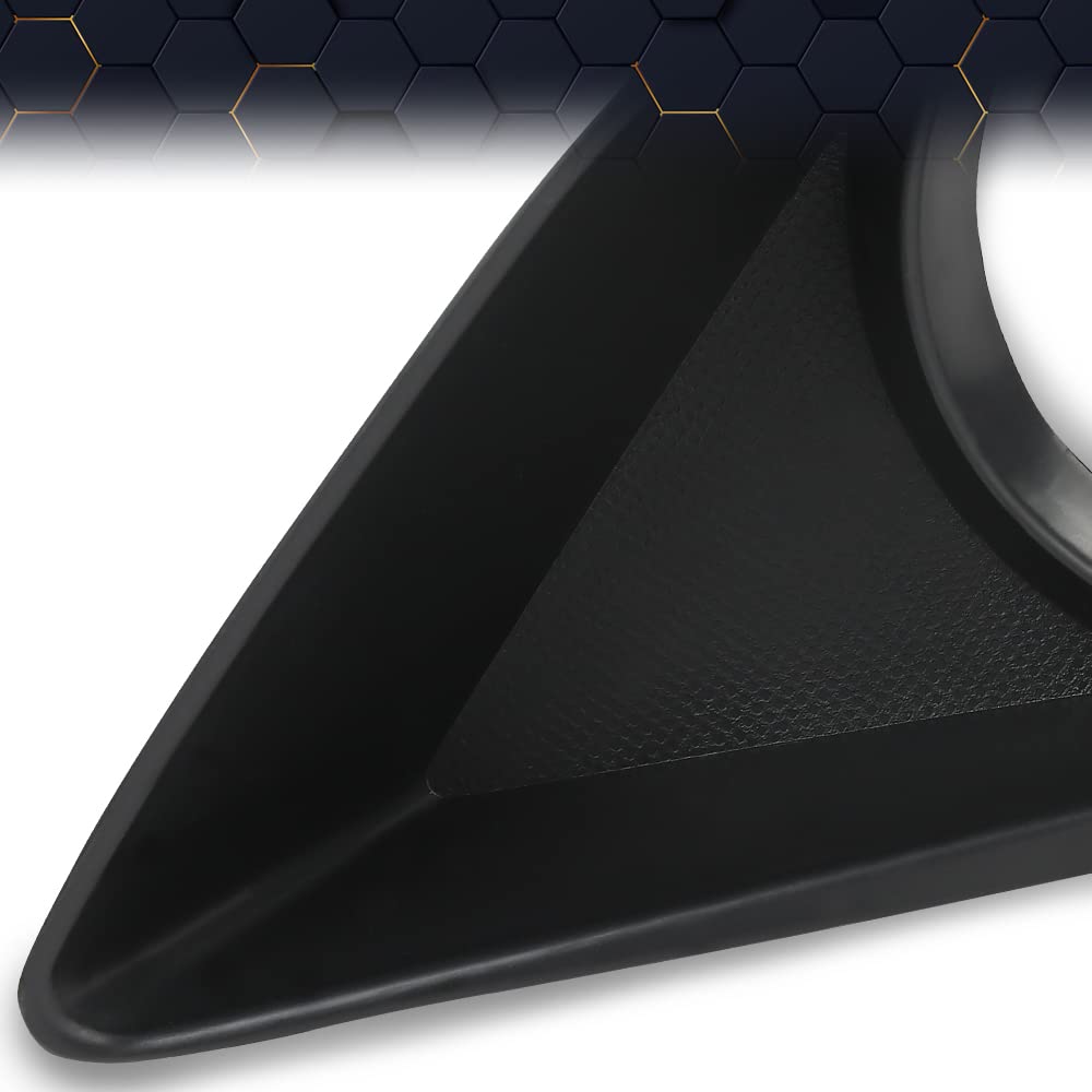 PIT66 Fog Light Trim Set, Compatible with 2009-2010 Toyota Corolla w/Fog Light Hole Driver and Passenger Side black