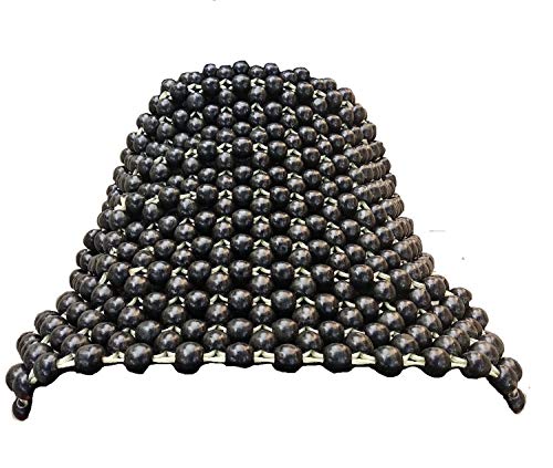 Q1 Beads Acupuncture Design Wooden Beads Bike Seat Cover Cushion For All BrandS Bike Universal Fit (Black)