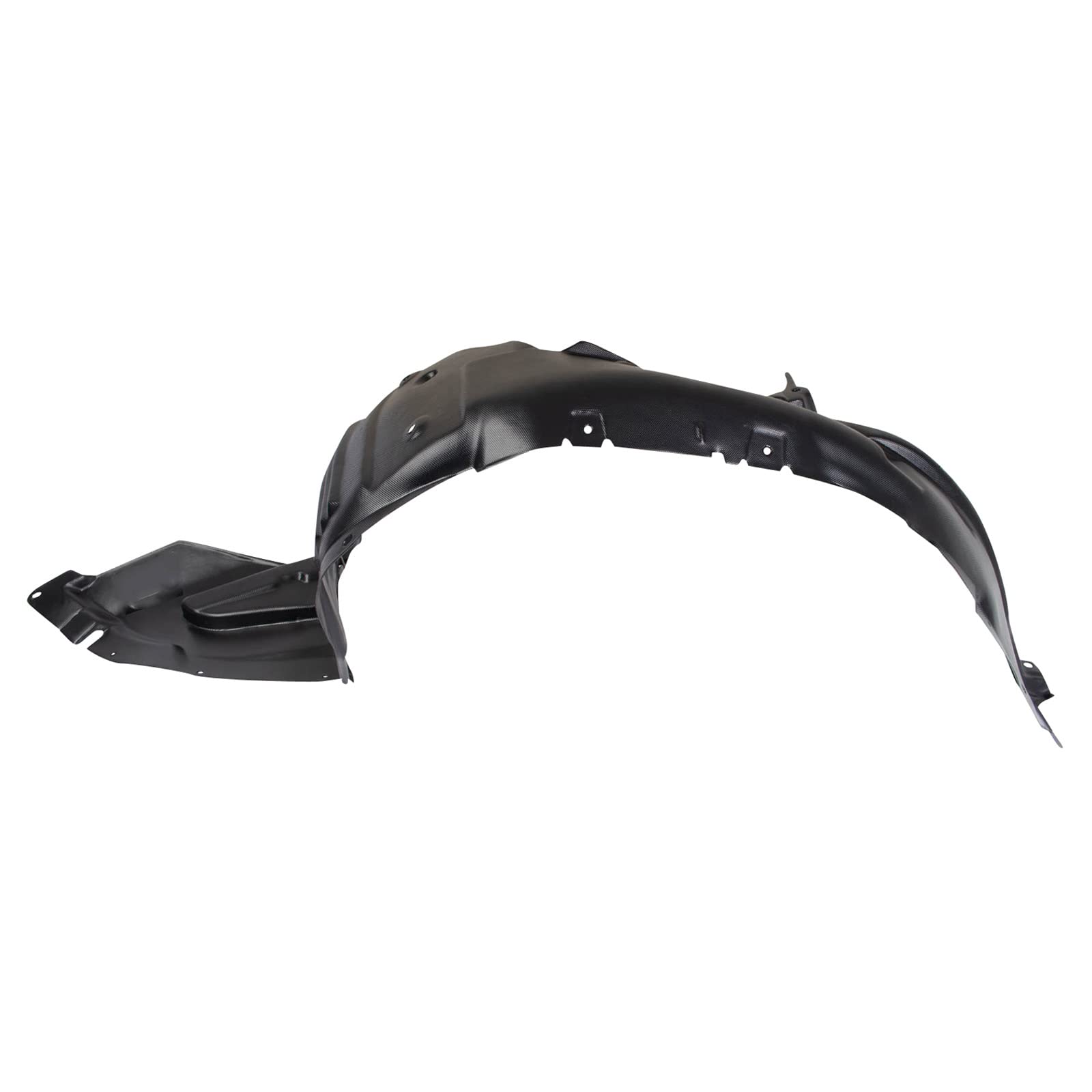 TRQ Inner Fender Liner Set for 2009-2013 Mazda 6, Black, Plastic, Model BDA14608