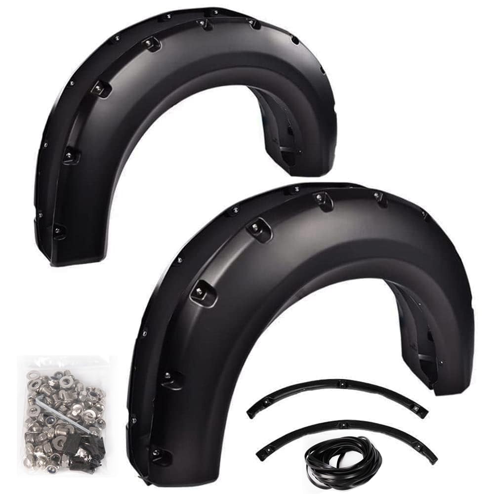 G-Plus Pocket-Riveted Upgrade Fender Flares, Compatible With Ford F150 2009-2014 Styleside With 67.0 '' / 78.8 '' / 97.4 '' Bed