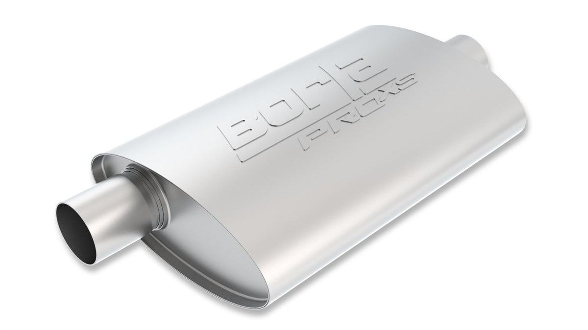 Borla 40357 Proxs Universal Performance Muffler 2.25'' Offset Inlet / 2.25'' Center Outlet 4'' X 9.5'' Oval X 14'' Long Body 19'