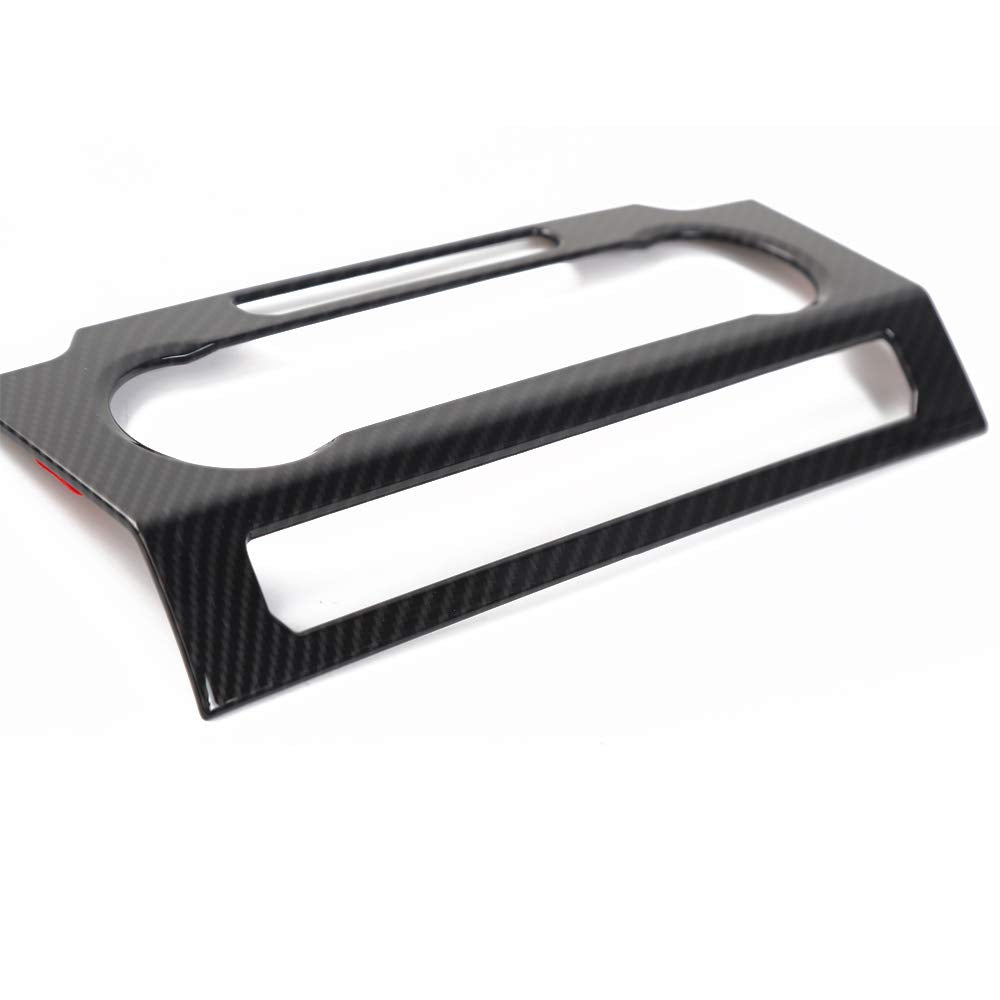 Voodonala Carbon Fiber Grain Central Control Volume Panel Decorative Trim For Ford F150 2015 2016 2017