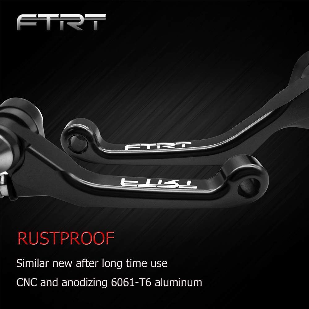 Ftrt Pivot Dirt Bike Brake Clutch Levers Compatible With Kx65 2000-2022; Kx85 2001-2022; Kx100 01-22, Kx125 00-05; Kx250 00-04;