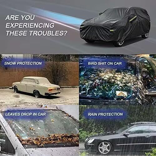 Koukou Waterproof Suv Car Cover Suitable For Honda Hrv From 1998 To 2025, 7 Layers Heavy Duty Car Cover Waterproof All Weather W
