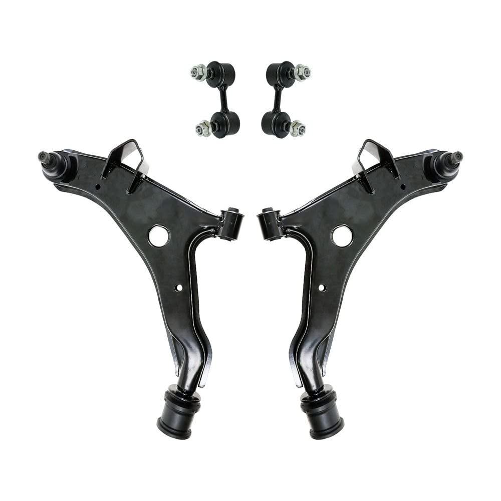 TRQ Front Suspension Kit Control Arm with Ball Joint Sway Bar Stabilizer Link Compatible with 90-94 Eagle 89-94 Mitsubishi Plymo