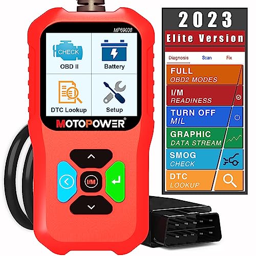 Motopower Mp69038 Car Obd2 Scanner Code Reader Engine Fault Code Reader Scanner Can Diagnostic Scan Tool - Elite Edition