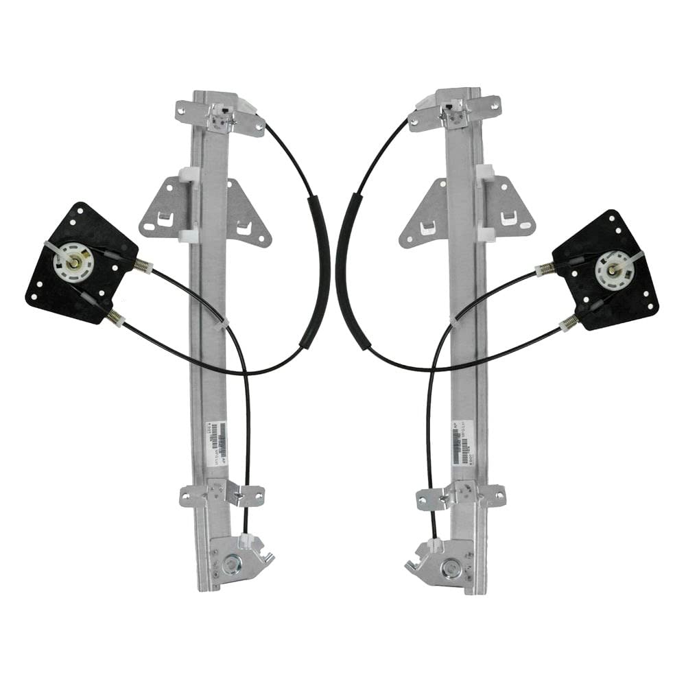 Trq Front Power Window Regulator Set Compatible With 2000-2004 Dodge Dakota 2001-2003 Durango Ch1350127 Ch1350145 Ch1351127 Ch13
