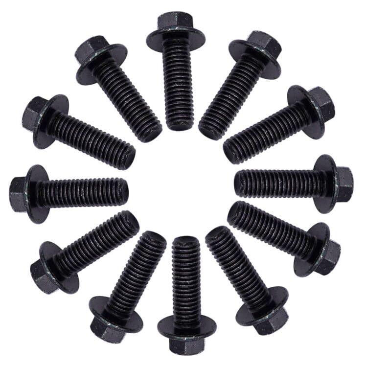 Habiiid Exhaust Manifold Bolts, Manifold Header Bolts For Gm Ls1 Ls3 Ls2 Lsx Lt Series Engines Replaces Ict Billet 551696 12 Pcs