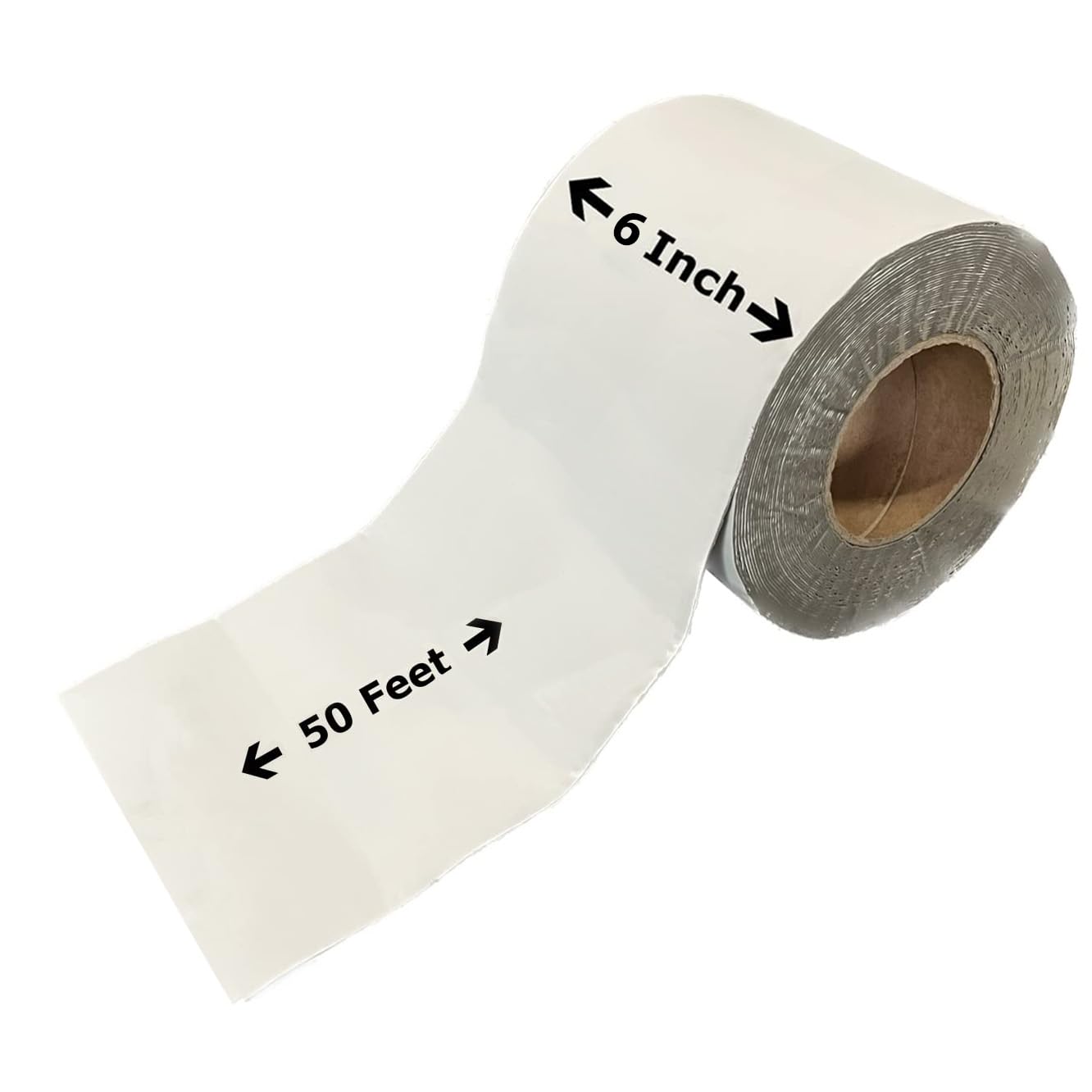 FastSeal RV Roof Tape, 6'' x 50' White, RV Sealant Tape for Camper Roof Repair, Trailer Roof Sealant, Stop Camper Roof Leaks, UV