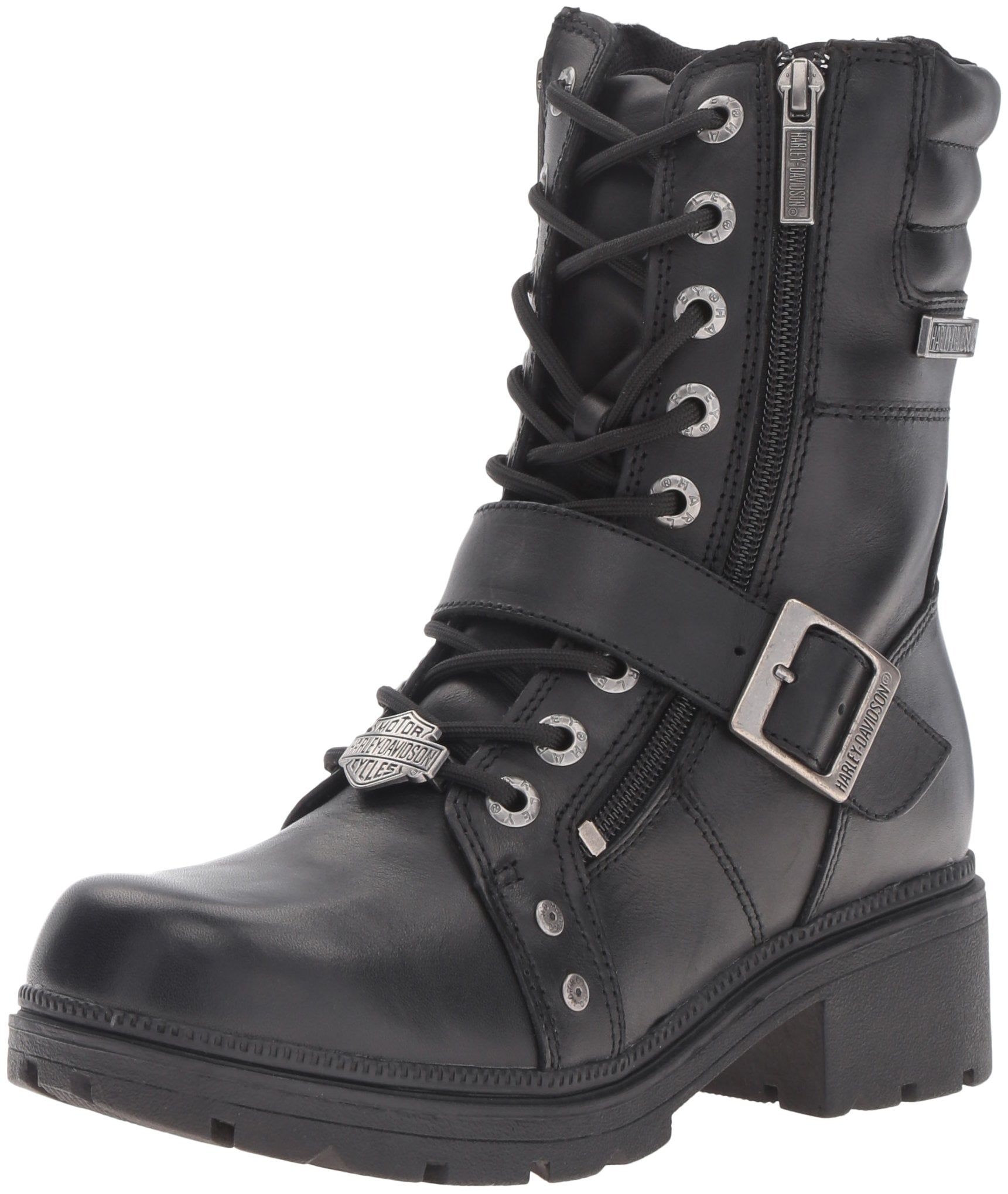 Harley-Davidson Footwear Women'S Talley Ridge Motorcycle Boot, Black, 10 M Us