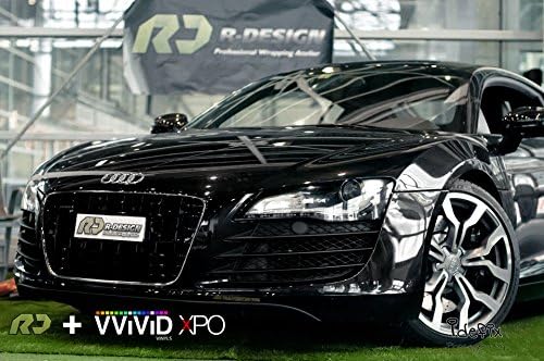 Vvivid Glossy Black Car Vinyl Wrap With Air Release (1.5Ft X 5Ft)
