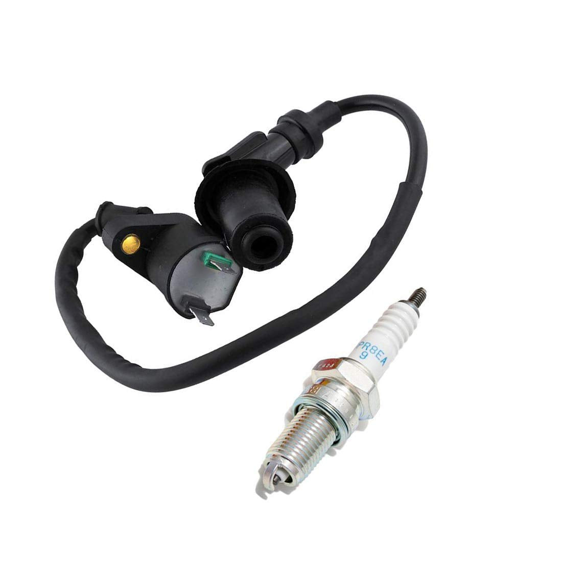 For Trx300 Ignition Coil With 4929 Dpr8Ea9 Spark Plug For Trx 300 Fourtrax 1988 1989 1990 1991 1992 1993 1994 1995 1996 1997 1998 1999 2000