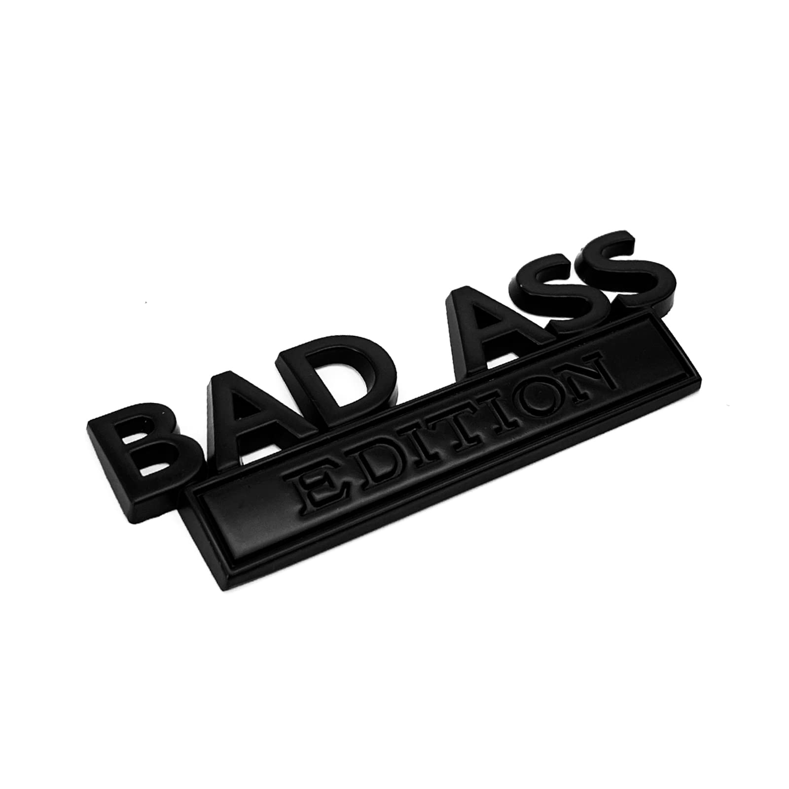 Bad Ass Edition Emblem For Car, Car Fender Bumper Hood Trunk Door 3D Badge Sticker Decal, Car Exterior Emblems Replacement Acces