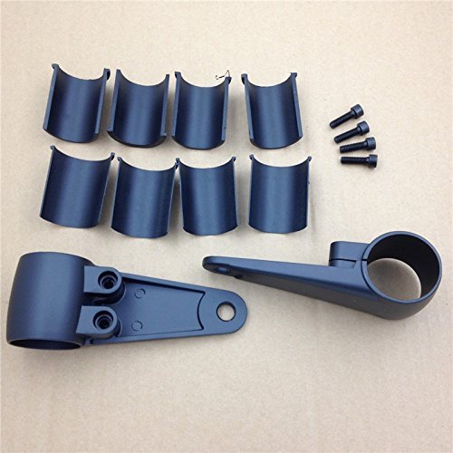SMT-Black billet Aluminum Headlight Fork Mounting Brackets Compatible With 35mm 39mm 41mm Forks [B00RUEAHD4]