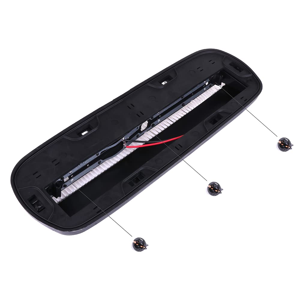 3Pcs Clear Lens Cab Light Cab Roof Running Top Marker Light Assembly T10-10-3528-Smd White With Wiring Pack Replacement Fit For