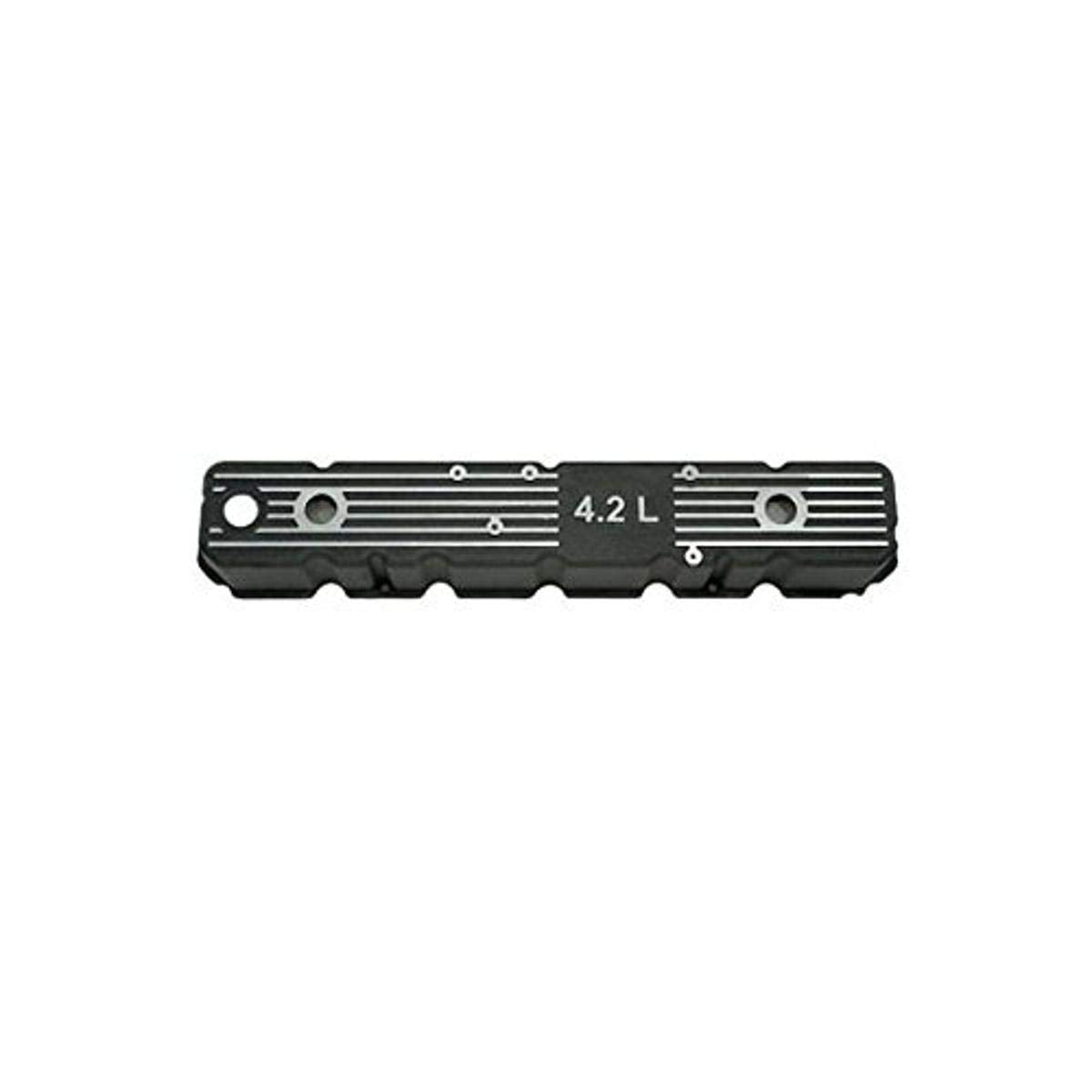 Omix-Ada | 17401.08 | Engine Valve Cover, Logo, Aluminum, Black | Oe Reference: 83501398Alb | Fits 1980-1991 Cj / Yj / Xj / Sj 4