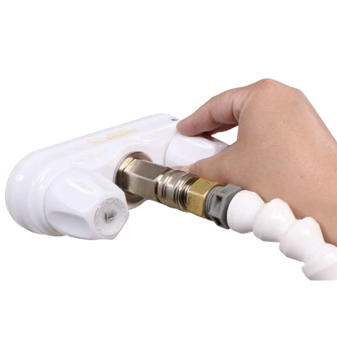 Empire Faucets Rv Outside Shower Valve Kit - 4 Inch Quick Connect Valve And Rv Outdoor Shower Faucet In White