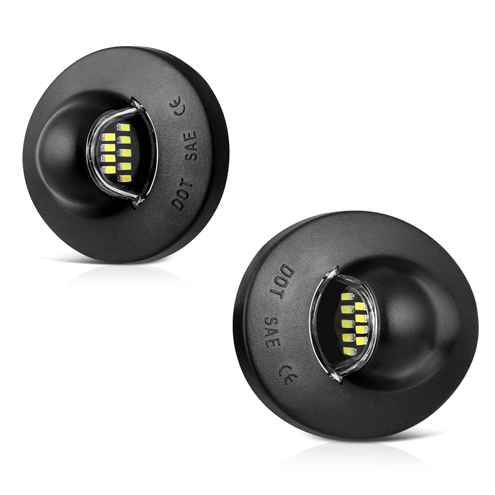 Vipmotoz Bright White Smd Led License Plate Light Compatible With Ford F150 F250 F350 Super Duty Ranger Pickup Explorer Bronco E