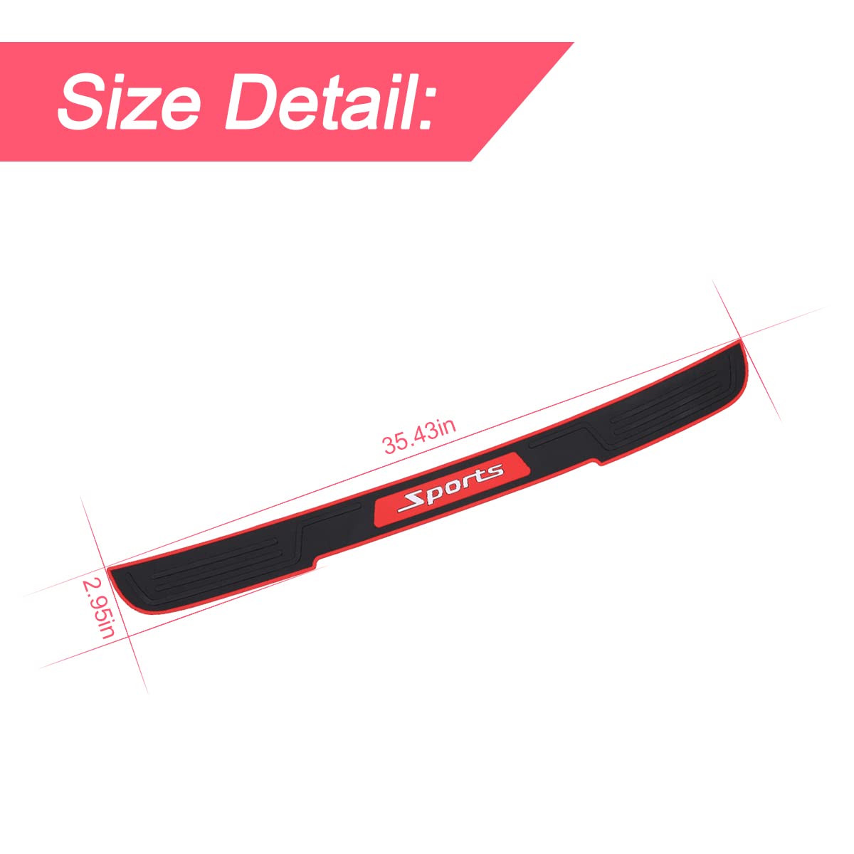 Rear Bumper Guard Protector For Car, Universal Black Rubber Scratch-Resistant Non-Slip Trunk Door Protector For Most Cars, Car E