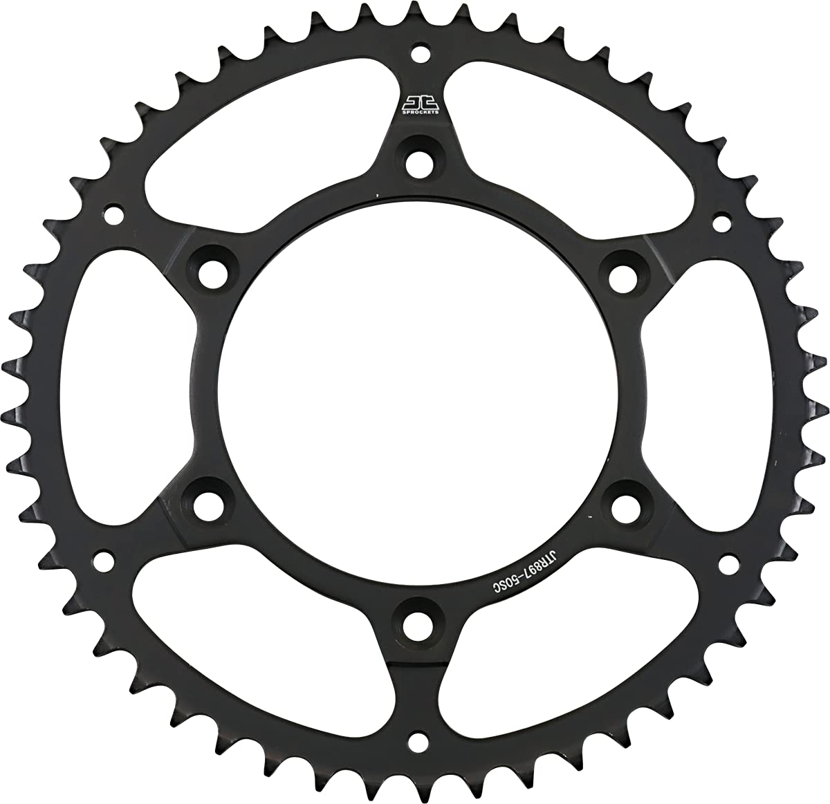 Jt Sprockets Jtr897.50Sc 50 Tooth Self Cleaning Lightweight Steel Rear Sprocket, Single