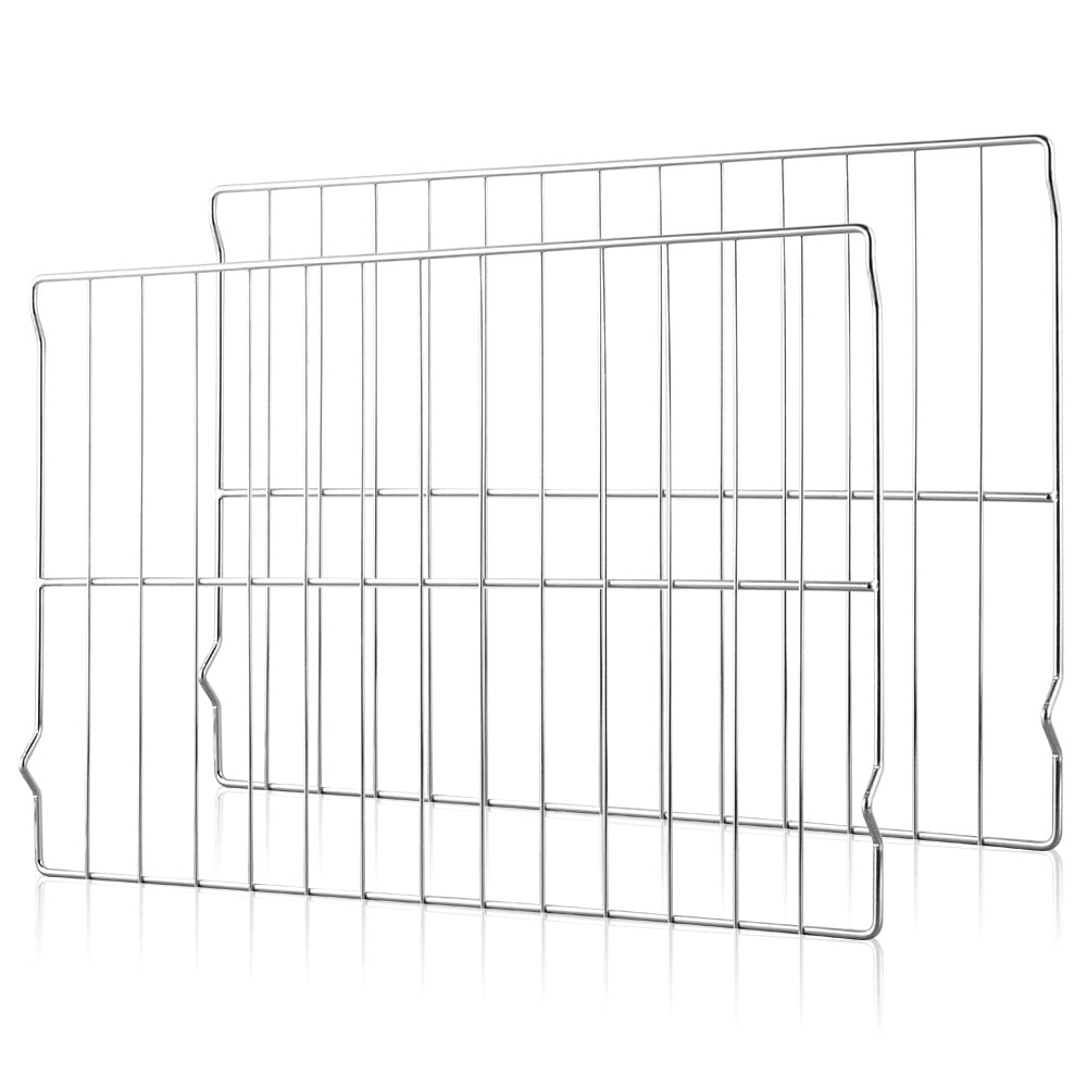 [Upgraded] 2Pcs Range Oven Rack W10256908 For Whirlpool/Jenn-Air Range, Replaces W10138079, 3195710, W10179196, 24 X 15-3/4 Inches