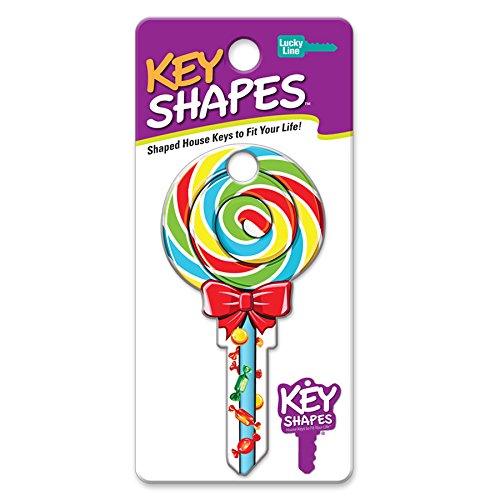 Lucky Line Key Shapes, Lollipop, House Key Blank, Kw1/11, 1 Key (B140K)