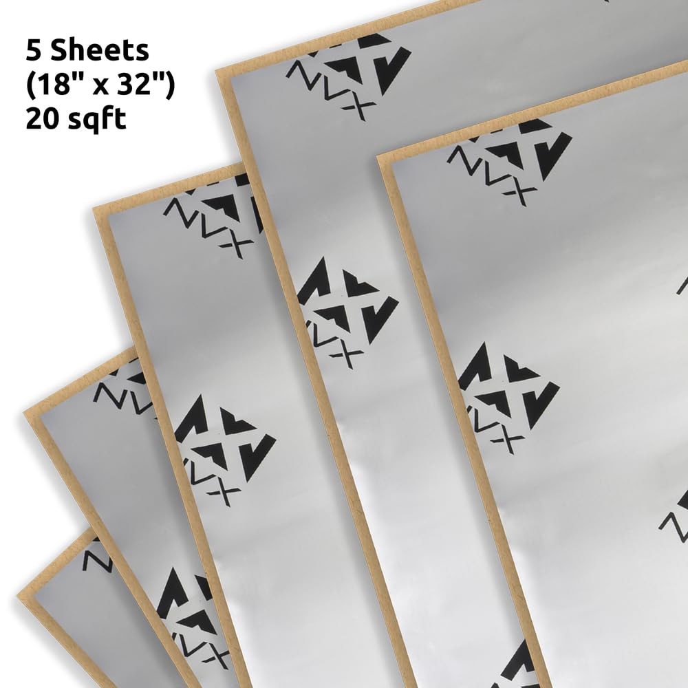 Nvx Sdtk20 20 Square Feet (Five 18'' X 32'' Pieces) Of Sound Deadening Material Trunk Kit