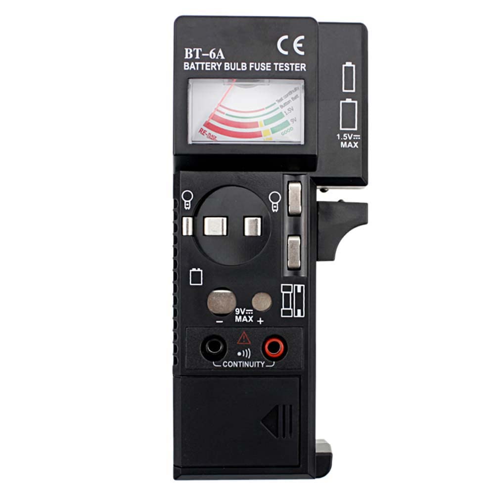Kockafej Universal Battery Bulb And Fuse Tester 3 In 1 Batteries Checker For 1.5V 9V And Auto Household Bulbs And Fuses