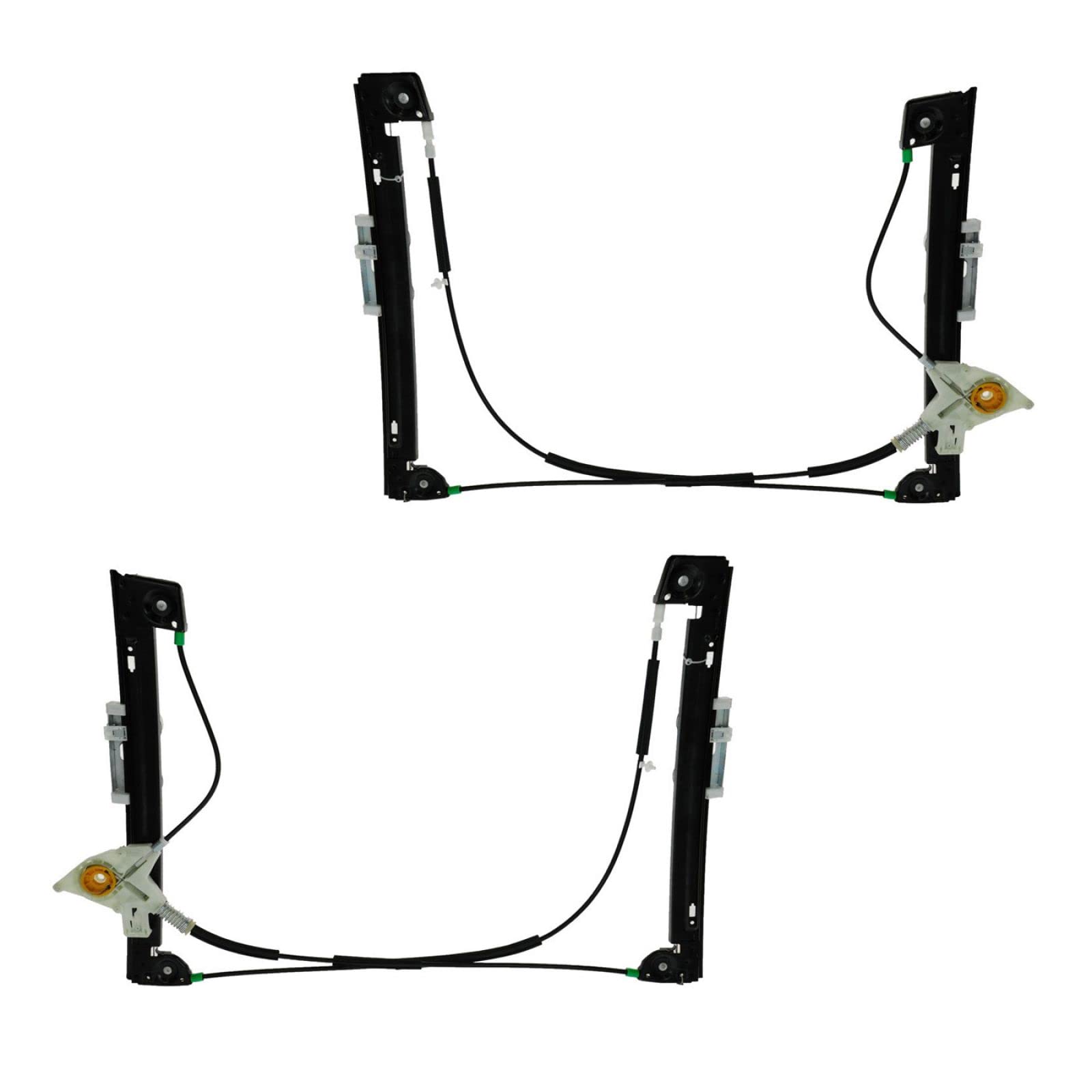 Trq Driver & Passenger Side Power Window Regulator Set Compatible With 2005-2008 Mini Cooper