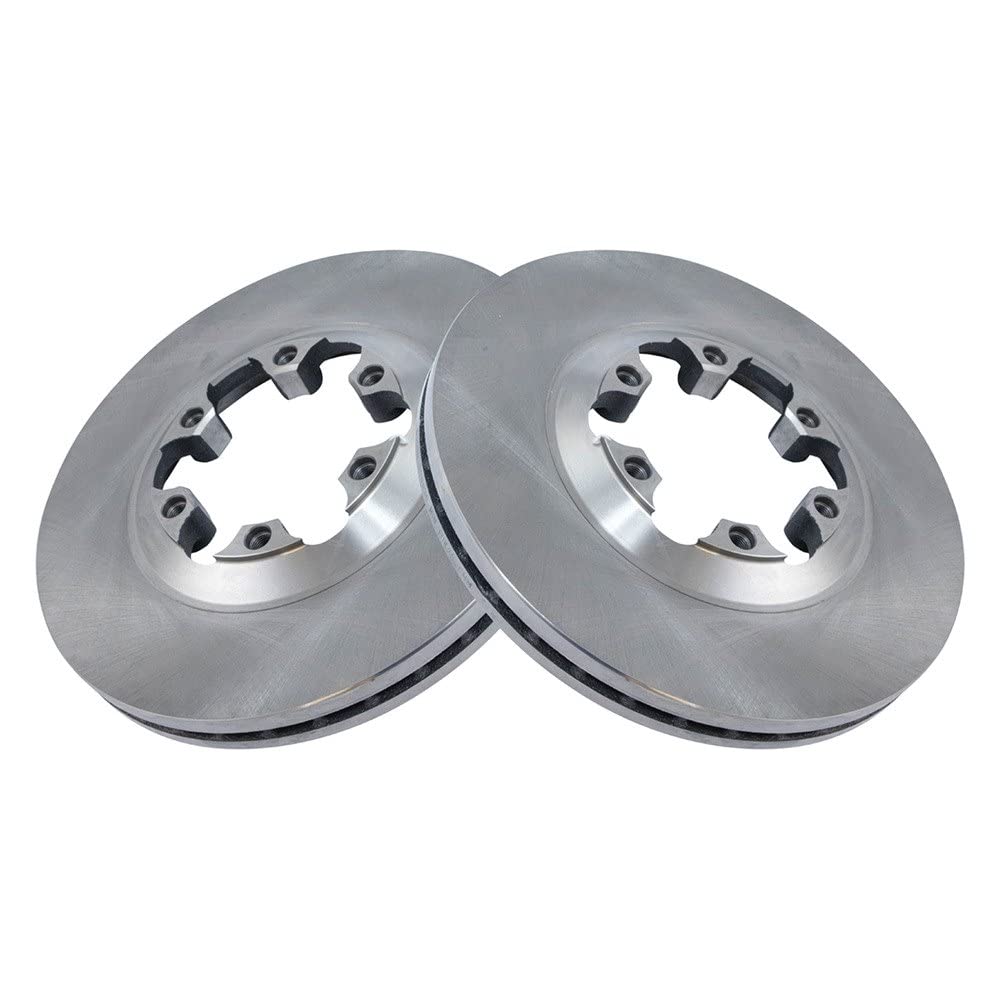 Trq Front Brake Rotors Set Vented Compatible With 2004-2008 Chevrolet Colorado Gmc Canyon 2006 Isuzu I-280 2007-2008 I-290 I-350