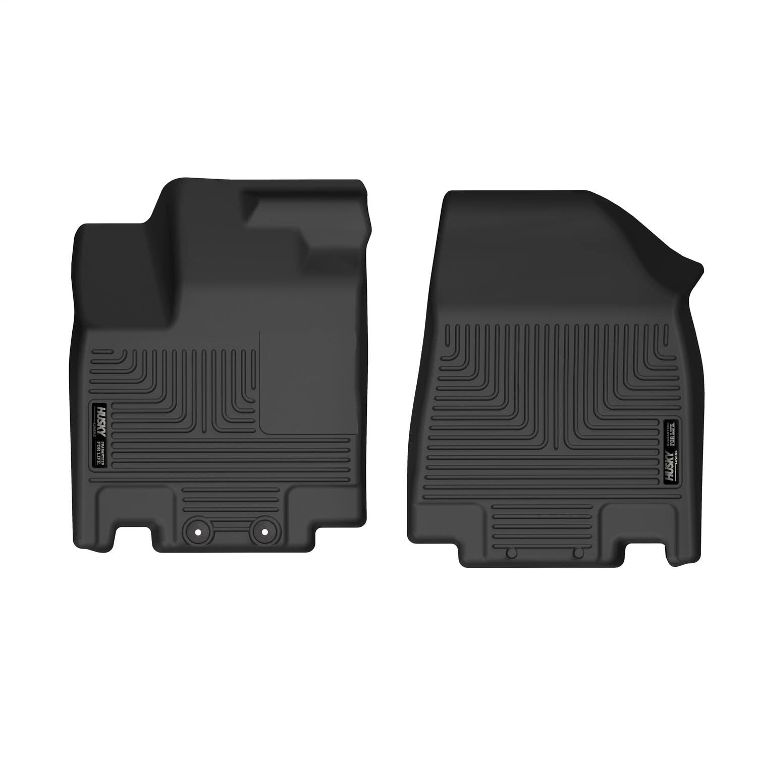 Husky Liners X-Act Contour Floor Mats | Fits 2022-2025 Nissan Pathfinder & Infiniti Qx60 | Front Row, 2-Pc Black - 51341