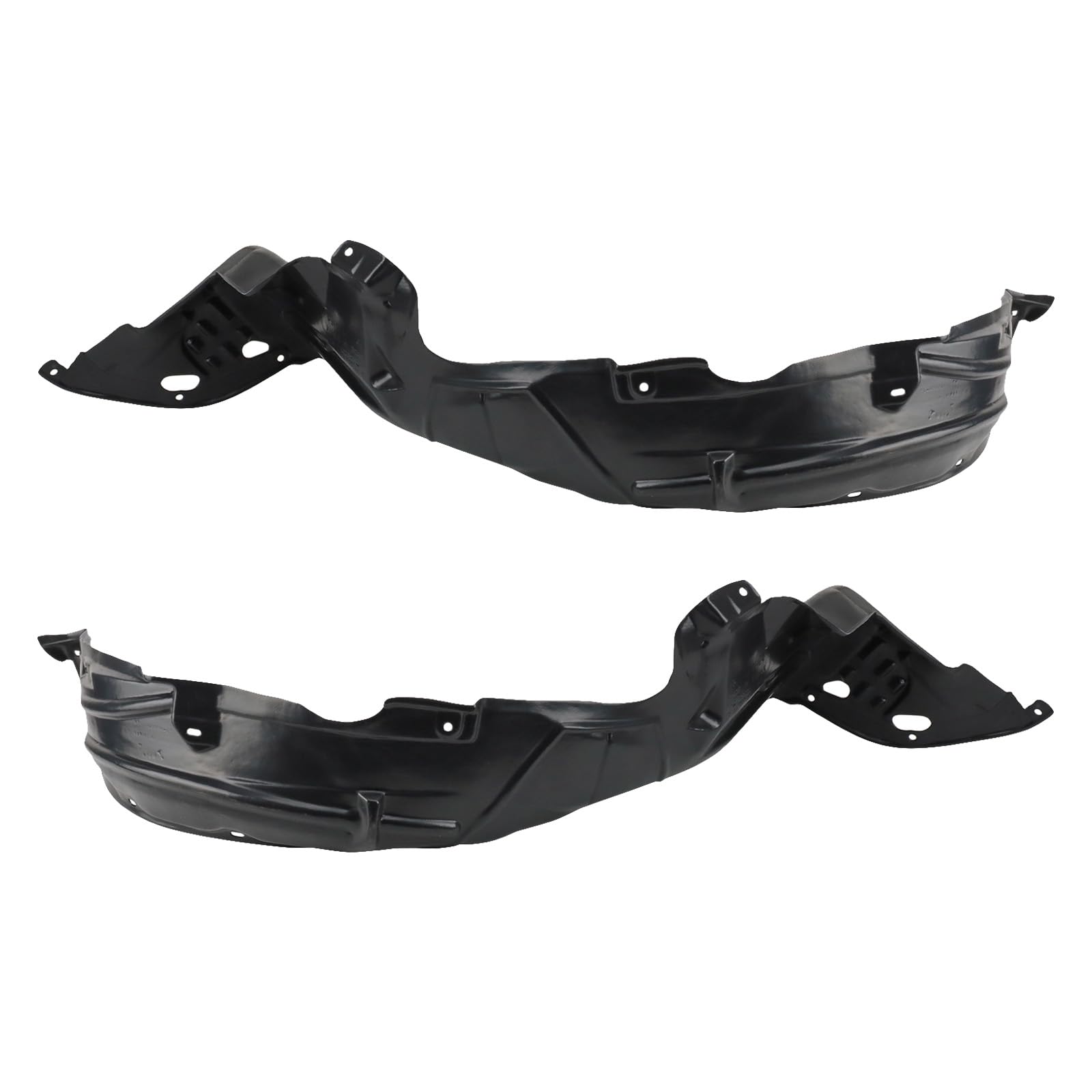 Trq Front Inner Fender Liner Set Compatible With 2003-2007 Honda Accord Ho1248117 Ho1249117