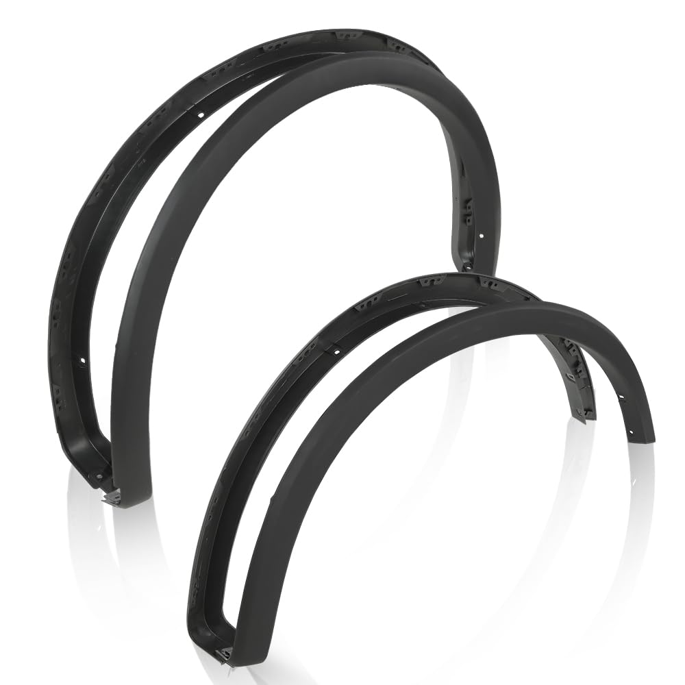 G-Plus Fender Flares, Compatible With Ford F150 2015 2016 2017 Styleside, 4Pcs Wheel Protector Cover Trim Guards Black Factory S