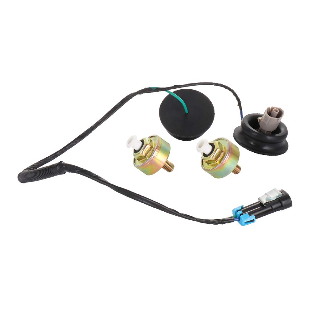 Roadfar Knock Detonation Sensors With Harness Replace 12589867 For 2002-2007 For Cadillac Escalade 1999-2006 For Chevrolet Silverado For Gmc Sierra 1500 2005 For Hummer H2