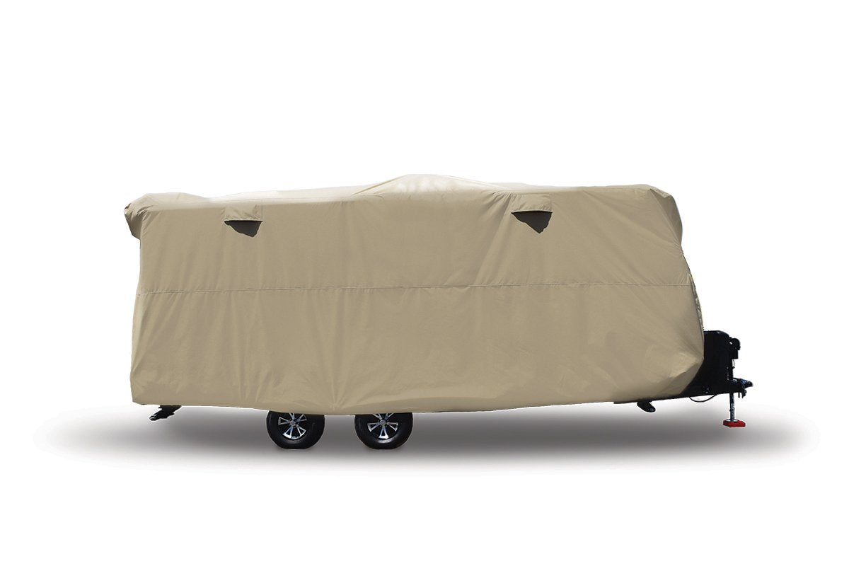 Adco 74843 Storage Lot Cover For Travel Trailer Rv, Fits 24'1''-26', Tan