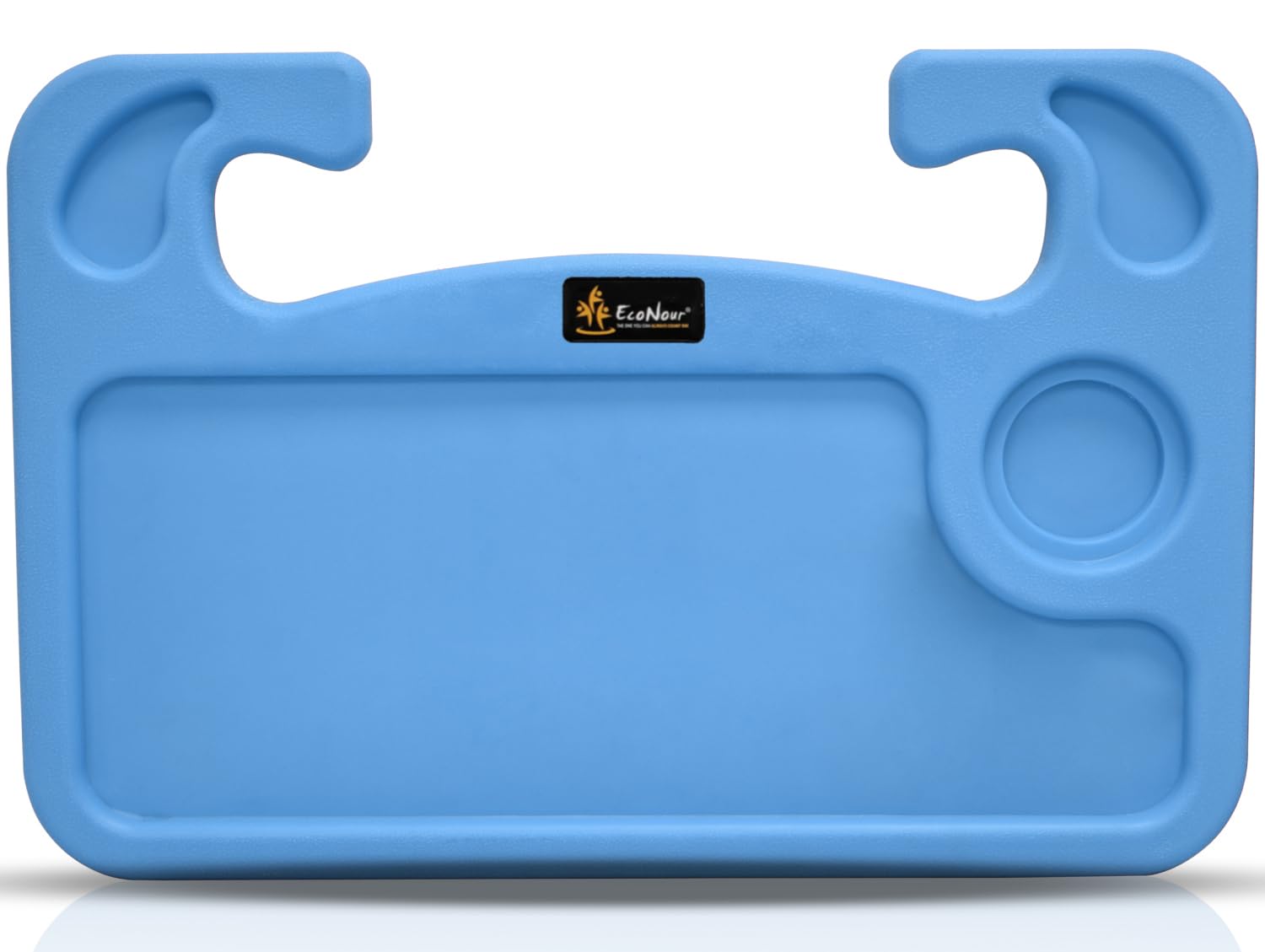 Econour 2 In 1 Car Steering Wheel Desk (Blue) | Steering Wheel Tray For Laptop Car Mount With Pen Holder | Car Food Tray For Eat