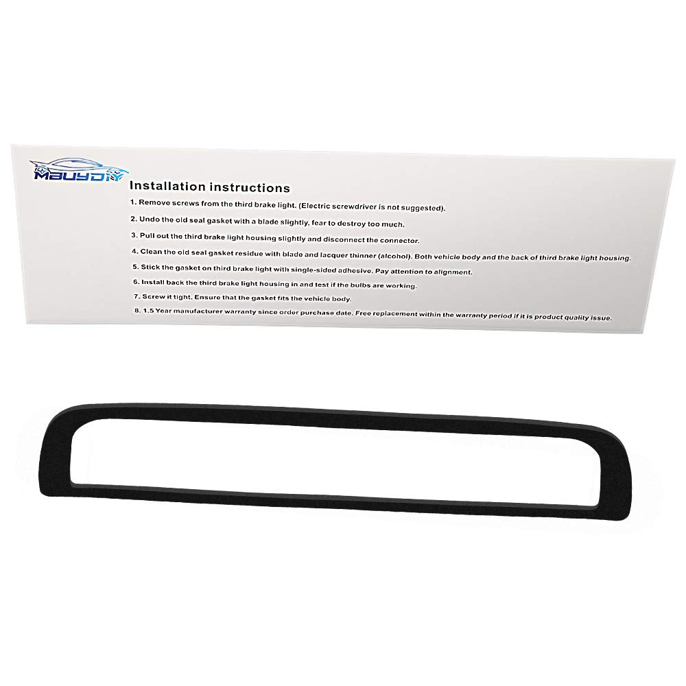 Mbuydiy 3Rd Third Brake Light Gasket Seal Compatible With 2014-2023 Chevy Silverado 1500 Gmc Sierra 2500Hd 3500Hd High Mount Stop Lamp Assembly, Single-Sided Adhesive
