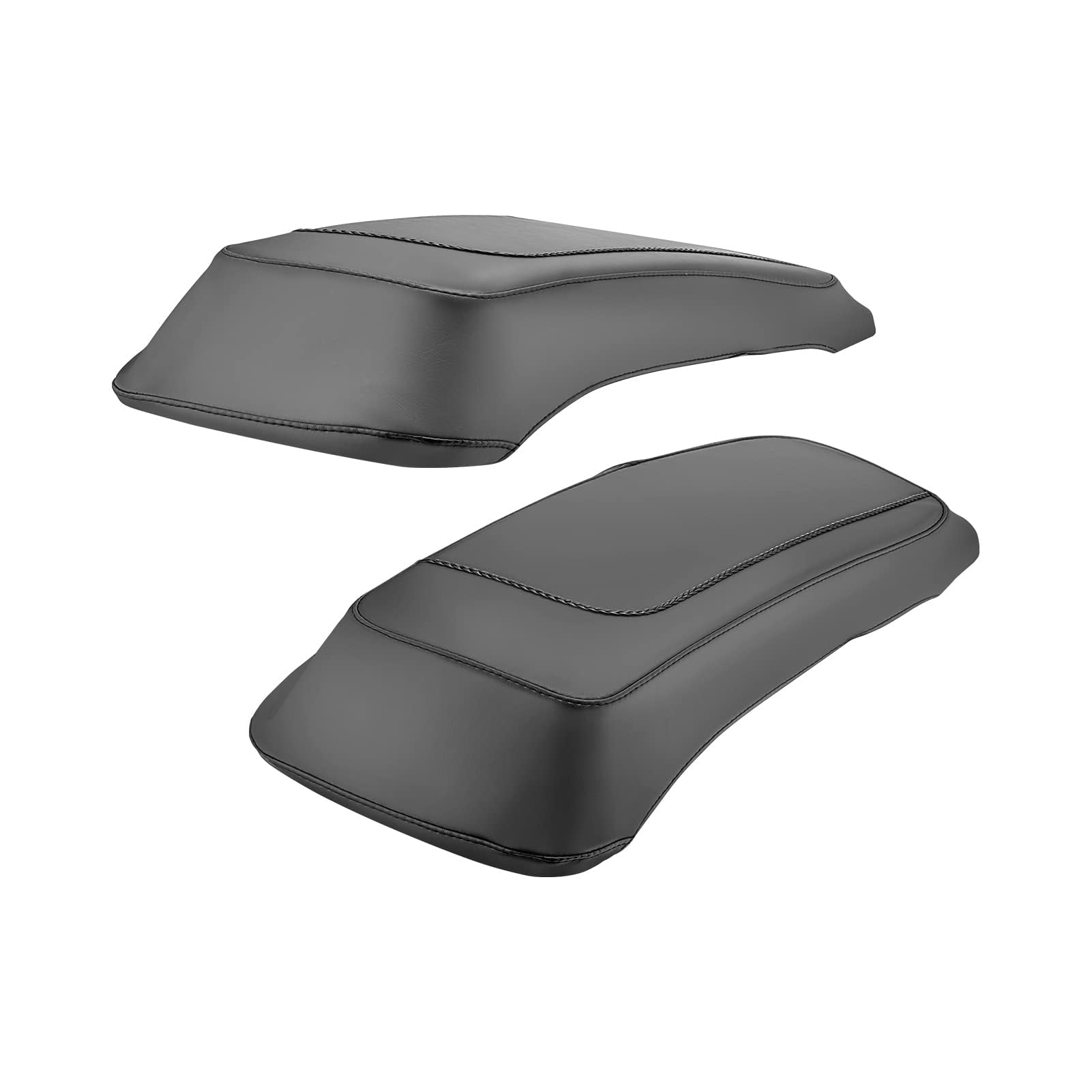 Dasen Saddlebag Speaker Lid Bra Protective Covers PU Leather Compatible with 1993-2013 Harley Touring Road King Electra Road Str