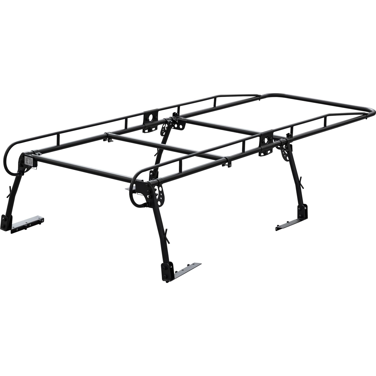 Buyers Products 1501153 Steel Truck Ladder Rack, 13 ft.,1000lb Limit, Fits Full Size Domestic Pickup Trucks With Crew Cabs, Clai