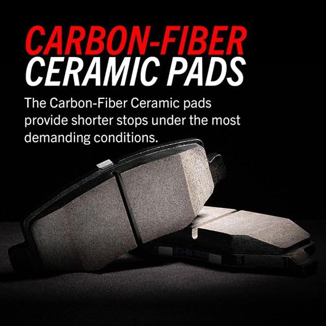 Power Stop Z36-1399 Front Z36 Truck And Tow Carbon-Fiber Ceramic Brake Pads For 2009 2010 2011 2012 2013 2014 2015 2016 2017 201